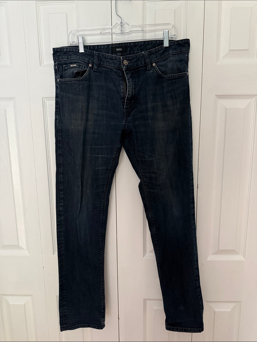 Hugo Boss Stretch Jeans in Mid Blue Wash